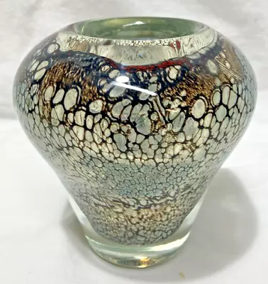 Vintage Leerdam Unica -  A.D. Copier R77 Vase. Very Heavy 5.5 Lbs * • $235