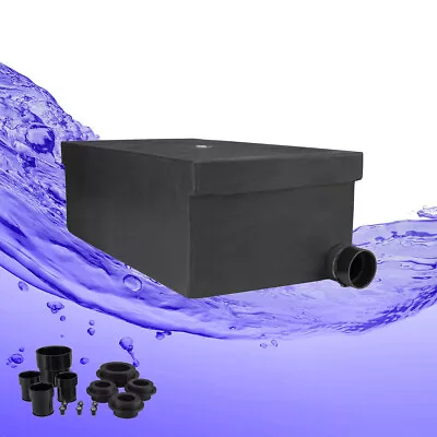 31 Gallon RV Holding Tank 34  X 19 1/2  X 13  Black Waste Water Fittings Kit • $319.95