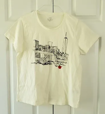Women's J. Crew Mercantile Collector Big Apple New York T-shirt - LG 100% Cotton • $7