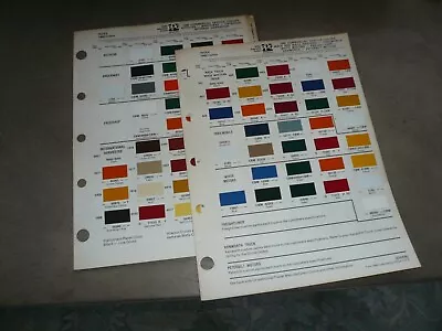 1980 Autocar International Mack Ditzler Commercial Color Chip Paint Sample   • $9.99