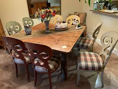 Antique One Of A Kind Kitchen Farm Table 60 X 60 X 30  Pick Up Only  • $2750