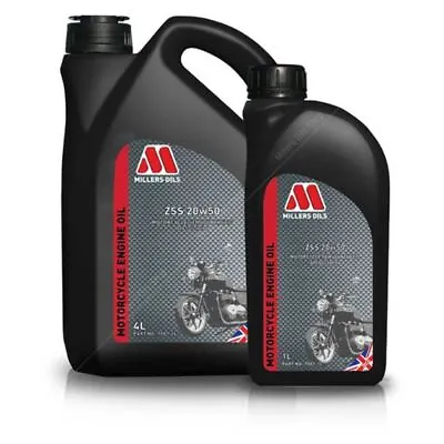 Millers ZSS 20w50 Motorcycle Engine Oil • £14