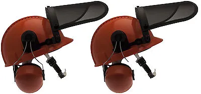 £29.68 • Buy WAR TEC Chainsaw Forestry Helmet C/W Steel Mesh Visor, Air Vent Pack 2