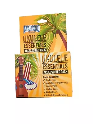 Mahalo Ukulele Essentials Accessory Pack W/Clip On Tuner Aquila Strings & More! • $18