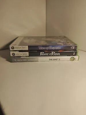 $14.99 • Buy Xbox 360 Games Lot X3  Tales Of Vesperia Prince Of Persia Sims 3 Resell Lot!!!🔥