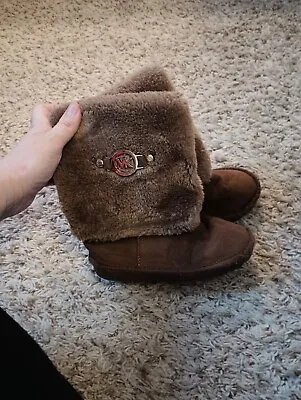 Michael Kors Fur Boots Toddler Girls Size 9 • $20