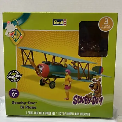 2017 Revell Scooby-doo Model Kit Bi-plane Airplane Snap Tite 3 Figures Sealed • $18.50