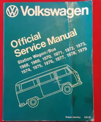 1968 1979 Volkswagen Station Wagon And Bus Official Service Shop Manual Type 2 • $119.95