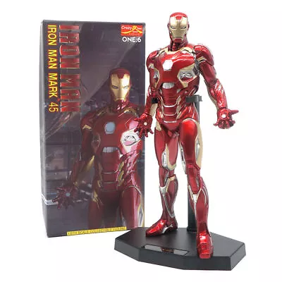 Crazy Toys Marvel Avengers Iron Man MK45 Tony Stark 12  Action Figure Model Toy • £54.41