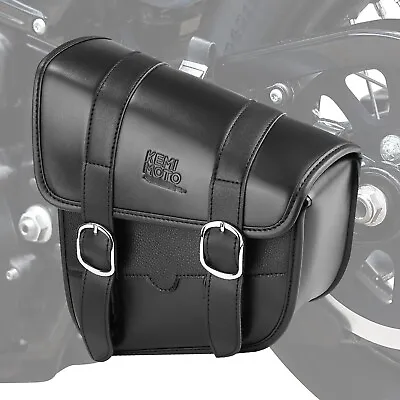 KEMIMOTO Motorcycle Swingarm Bag Left Side Solo Bags For Softail Models Dyna • $29.99