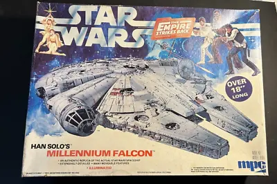 Vintage MPC Star Wars ESB Millennium Falcon Illuminated Model Kit • $119.99