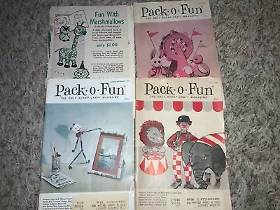 4 Pack-O-Fun Back Issue 1960’s Magazines- Vintage • $5.50
