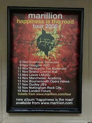 MARILLION-UK Tour 2008-framed Original Advert • £16.99
