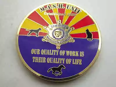 Maricopa County Sheriff M.a.s.h. Unit Challenge Coin • $48