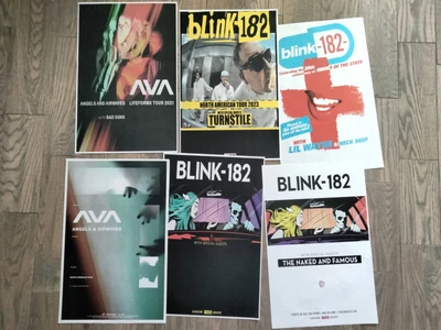$10 • Buy Blink 182 11x17 Tour Concert Poster Shirt CD 2023 Angels And Airwaves