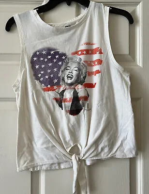 Marilyn Monroe U.S Flag Red Carpet Noir 1985 Sleeveless Top • $25