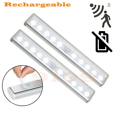 £7.50 • Buy RECHARGEABLE LED Toilet Bathroom Night Light PIR Motion Activated Seat Sensor