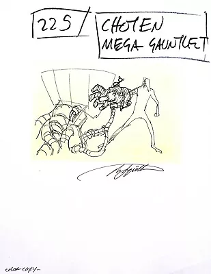 Kaijudo Deul Masters Production SIGNED Frank Squillace Hand Drawn Model Cel  • $12.50