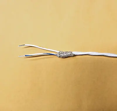 Wire Mil-Spec (PTFE) 16 AWG 2 Cond Shielded Silver Plated Copper Stranded 10 Ft • $18.76