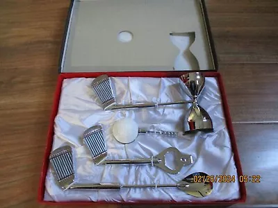 Vintage Golf Club Bartenders Tool Set Of 4 With Box • $29