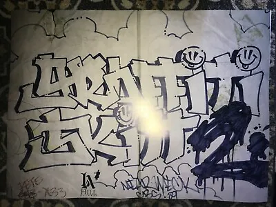 Graffiti Skit 2 Movie Poster 1989 Art By: MEAR ONE X MECK ONE X SiME ONE NEW • $150