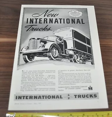 1947 International KB Models Truck Ad Texaco McColl Frontenac Canada • $9.99