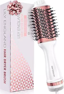 Lily England HAIR DRYER BRUSH - Hot Air Brush With Adjustable Temperature • £17.99