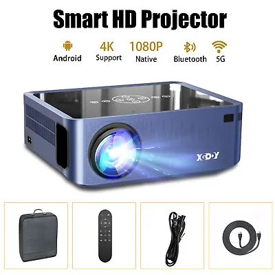 XGODY 4K 12000 Lumens Projector 1080P 5G WiFi Video Home Theater Cinema HDMI USB • $127.99