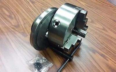 8  3-JAW SELF-CENTERING LATHE CHUCK Top & Bottom Jaws W. L0  Adapter Back Plate • $239