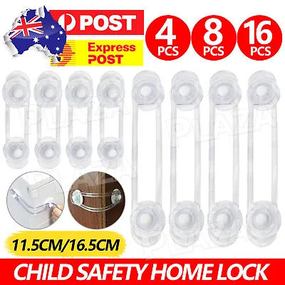$8.95 • Buy Baby Kids Home Safety Locks Protecter Door Fridge Drawer Proof Latches Set 16PCS
