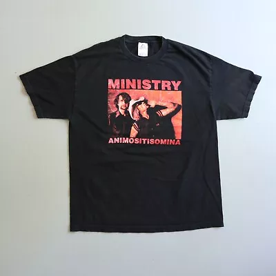 Vintage Y2k 2003 Ministry Animositisomina Tour Band T Shirt L/XL • $40