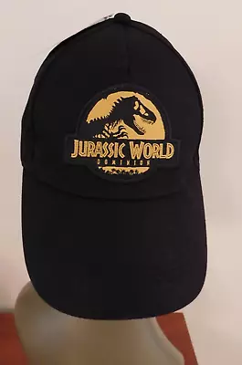 Jurassic World Dominion Hat Black Baseball Cap Movie Promo Showing Adjust New • $15.99