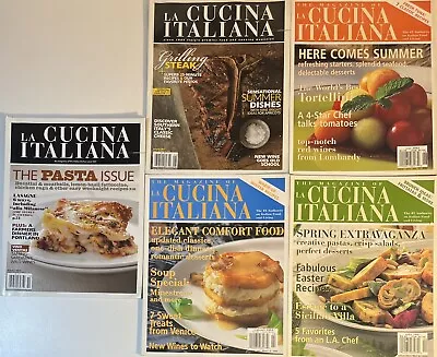 Lot Of 5 La Cucina Italiana Magazines 2003 2011 2013 Pasta Issue • $25.49