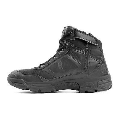 Ridge Men 6  Waterproof Leather Non-Slip Tactical Military Work Black Shoe Boot • $59.95