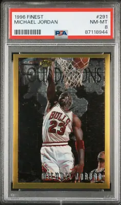 1996-97 Topps Finest Gold Rare Michael Jordan #291 PSA 8 Chicago Bulls GOAT • $35