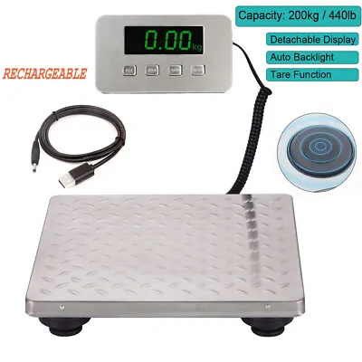 Shipping Scale Digital Postal Scale 440 Lbs X 0.07 Oz. AC/DC Package LCD Weight • $43.99