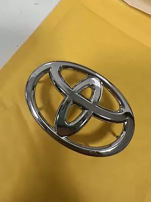 Chrome Toyota Logo Emblem With Steering Weel 6.5 Cm For Vigo Revo Altis • $29.99