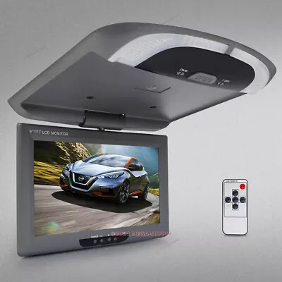 9  In-car Overhead Ceiling Roof Mount Monitor For DVD Display LCD Wide Screen • $95.48