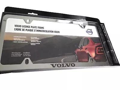 Volvo Dealer Chrome Stainless Steel License Plate Frame Authentic OEM NEW! • $19.99