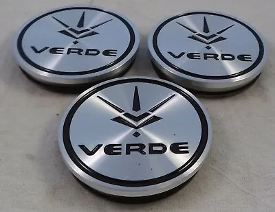 Verde Wheel Black / Silver Custom Wheel Center Cap Caps Set 3 # C213-1 • $49.95