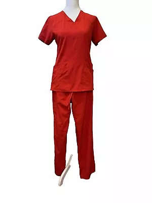Barco One Scrub Set Small Red Top And Pants • $16.95