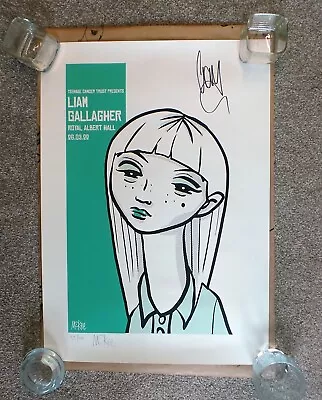 Liam Gallagher Signed Pete McKee Teenage Cancer Trust Ltd Ed Print Free Postage • £499.99