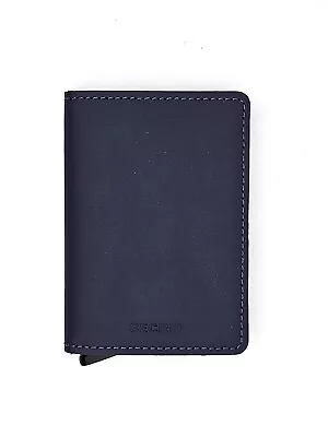 Secrid SM-Night Blue Men's Mini Wallet NEW Genuine Leather RFID Safe 12 Cards • $49.99