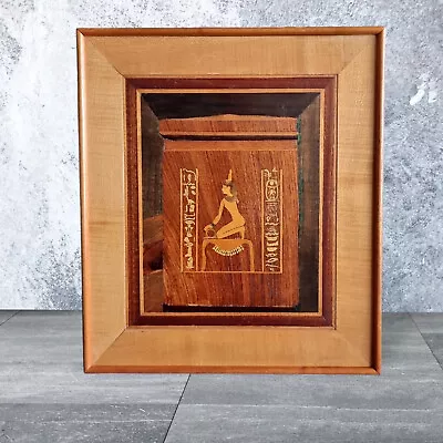 Amenhotep Ii Vintage Sarcophagus Marquetry Isis Picture Tomb Kv35 E.creer 1978 • £99