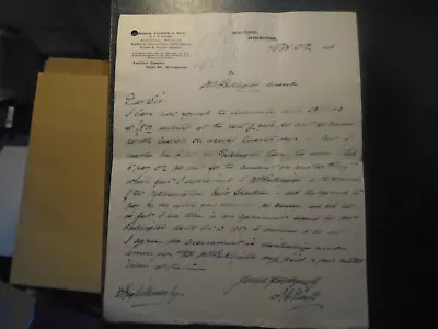 £3 • Buy 1928 Walford, Wimborne, Dorset, Hand Written Letter, Printed Letterhead, Oct 9th