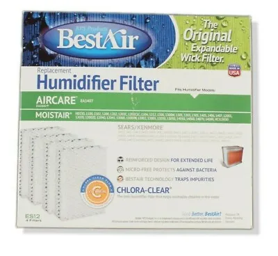 BestAir Humidifier Replacement Filter ES12 Fits Sears Aircare Moistair 4 Pack • $14.99