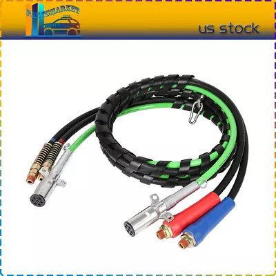 3 In 1 12feet Air Line Hose Electric Cable 7 Way Cable Wrap Semi Trailer • $77.89