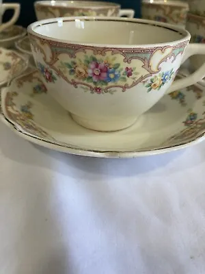 Mount Clemens Pottery - Mildred - Vintage 1930s Cup & Saucer Set • $8.99