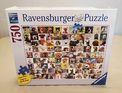 Ravensburger 99 Loveable Dogs Puzzle 750 Pc ~ Large Pieces ~ NEW SEALED  • $22.50