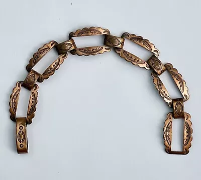 VINTAGE Native American Stamped Copper Bracelet • $20